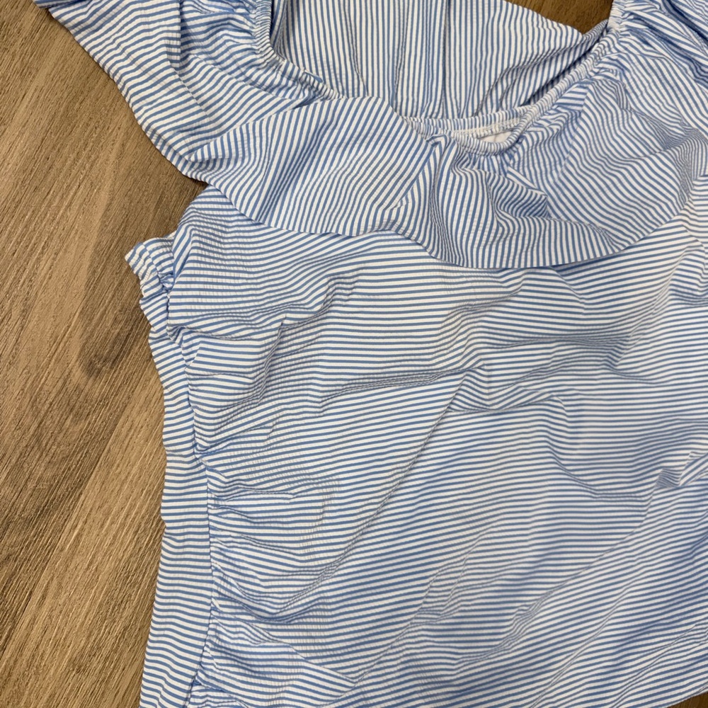 Striped Off-Shoulder Bikini Set XL - Picture 5 of 7